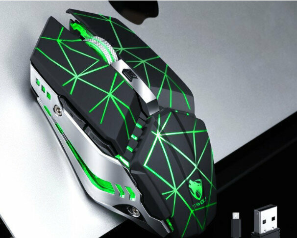 Wireless mouse color [Thunderwolf Q15 Star Black]