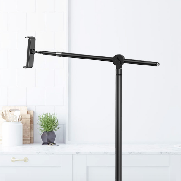 Mobile phone universal floor stand (black)