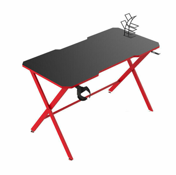 Desktop Double Deck Gaming Table[Single Layer Deluxe - Red(80*60*75cm)]