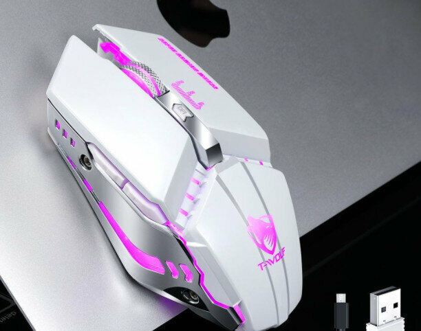 Wireless mouse color [Thunderwolf Q15 pearl white]