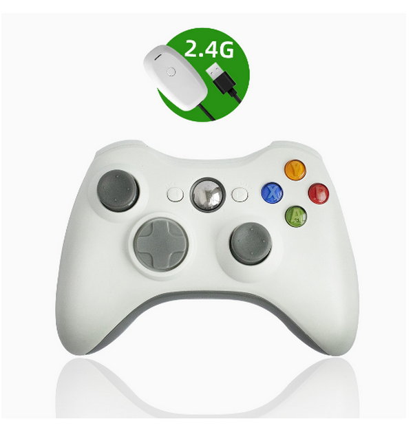 Wireless gaming device - with 2.4G receiver - white