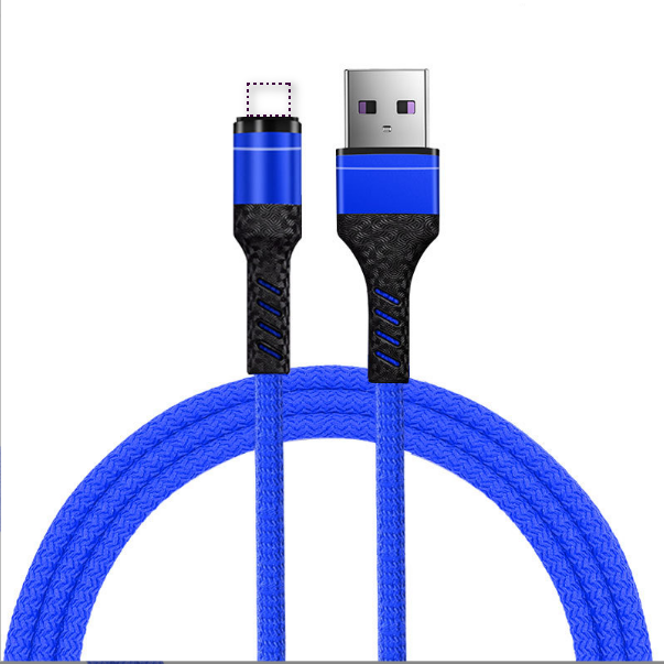 Ichthyosaur fast charging single line (ichthyosaur single line Apple Lightning blue)