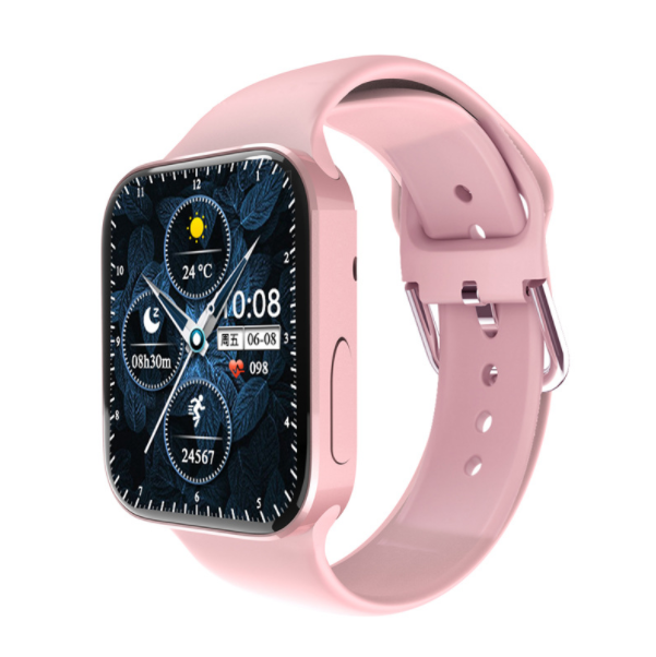 S7 Smart WatchHeart RateBlood Pressure MonitoringWireless ChargingBluetooth CallLow Energy (Pink)