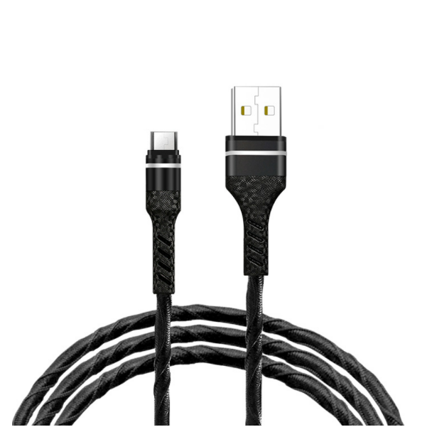 Rose Braided 1m 5A Fast Charging Data CableCharging Cable (Rose Braided Cable, Android, Android, Black)