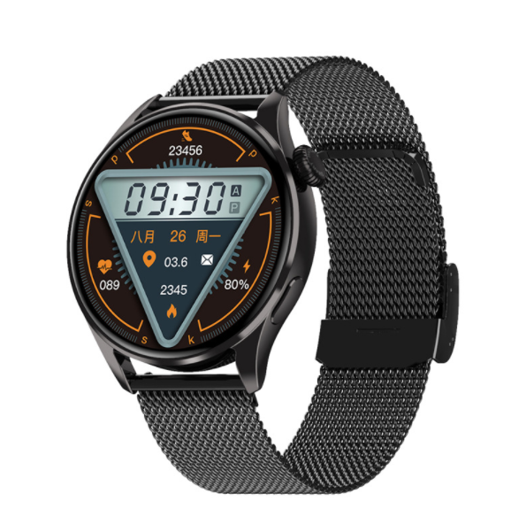 DT3 smart watch watch3 Bluetooth call 1.36 inch HD large screen (black steel-JSS)