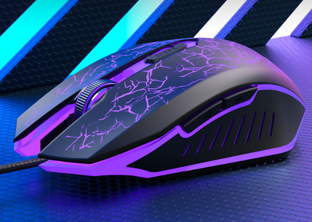 Wrangler USB Wired Mouse (6D Buttons, Colorful Lighting Effects)