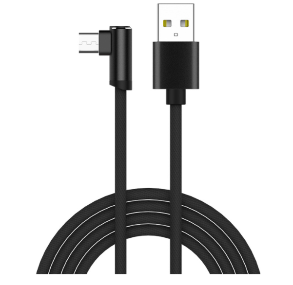 Elbow data cable fast charging (Android - 1.2m - black)