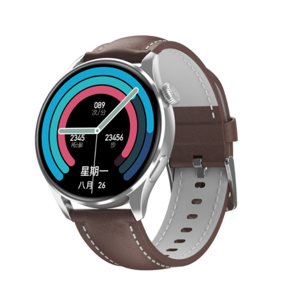 DT3 smart watch watch3 bluetooth call 1.36 inch HD large screen (silver brown skin-JSS)