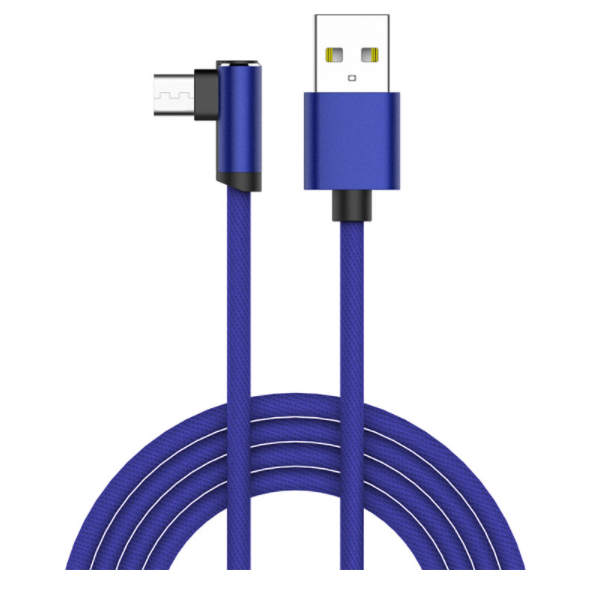 Elbow data cable fast charging (Android - 1.8m - blue)