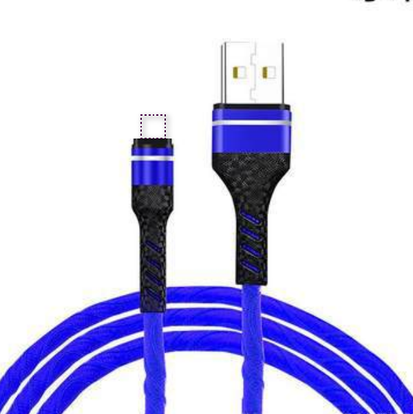 Rose braided 1m 5A fast charging data cable charging cable (rose braided apple blue)