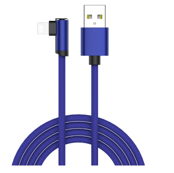 Elbow data cable fast charging (Apple 1.2m-blue)