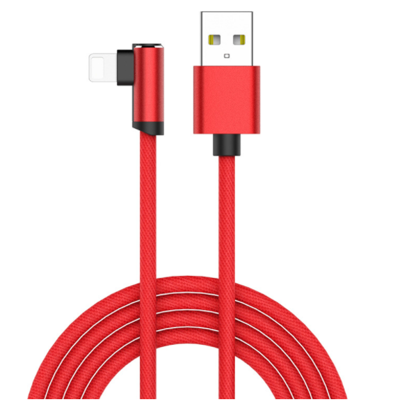 Elbow data cable fast charging (Apple 1.8m-red)