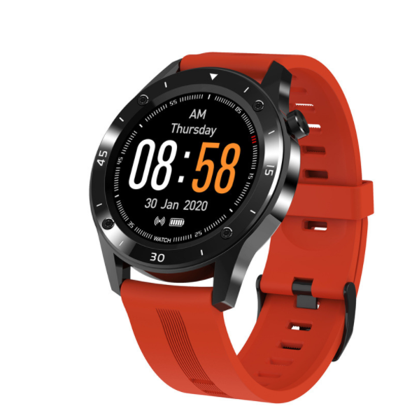 F22 Smart Band Full Touch Screen GPS Trajectory Heart Rate Blood Pressure Blood Oxygen Watch (Orange)
