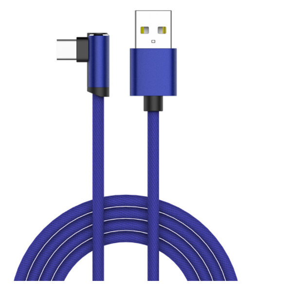 Elbow data cable fast charging (Type-C 1.8m-blue)