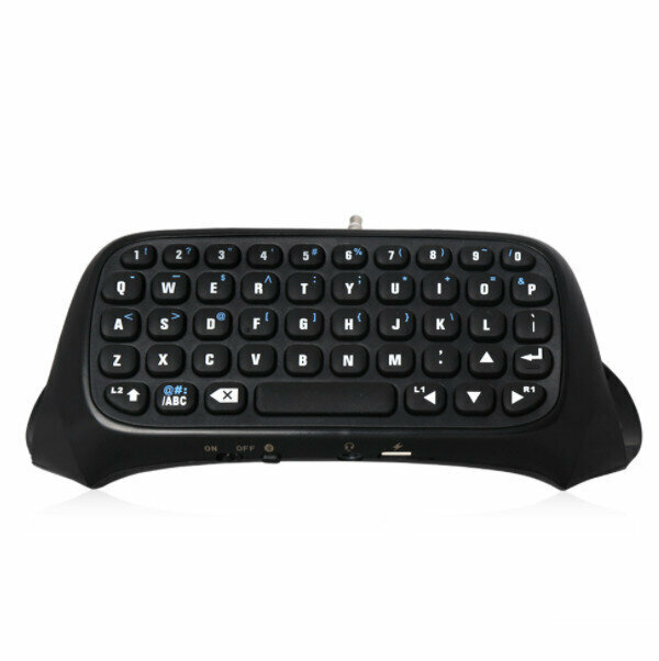 PS4/SLIM/PRO Controller Bluetooth Keyboard PS4 Controller Accessories (Black)
