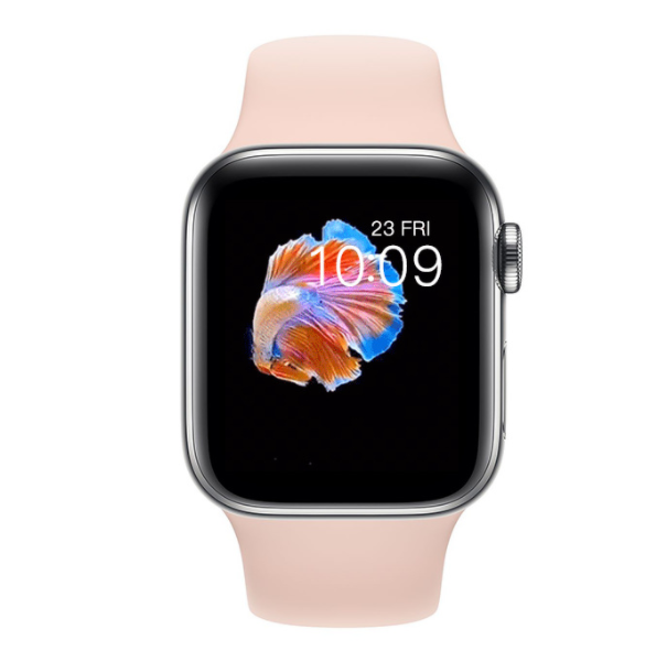 T500+pro Bluetooth Call Smart Watch Heart Rate Sports Pedometer Bracelet (Rose Gold)