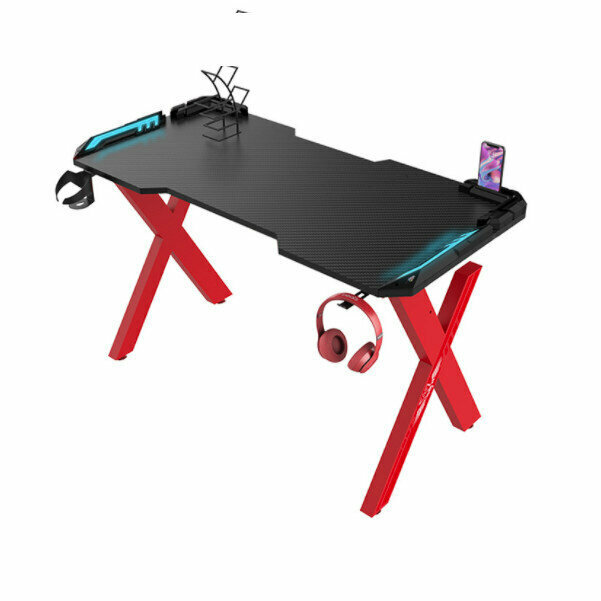 Desktop Gaming Table[Deluxe - Red and Black(100*60*75cm)]