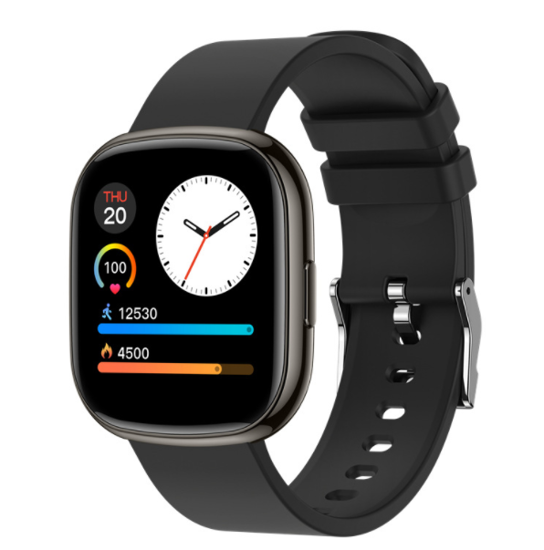 P52 Smart Bracelet Heart Rate, Blood Oxygen Health Monitoring Information Reminder, Music Sports Mode Bracelet (Black)