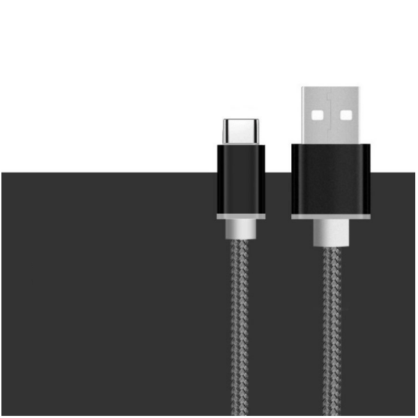 2m braided fast charging cable [2m Android Android charging data cable ( cool black)]