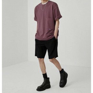 彈力 涼感 基礎簡約 寬鬆 重磅 運動 純色五分短褲 8650