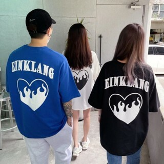 煙花發泡印花 寬鬆 短袖T恤 休閒 純棉 潮流 夏季 男女同款 8305