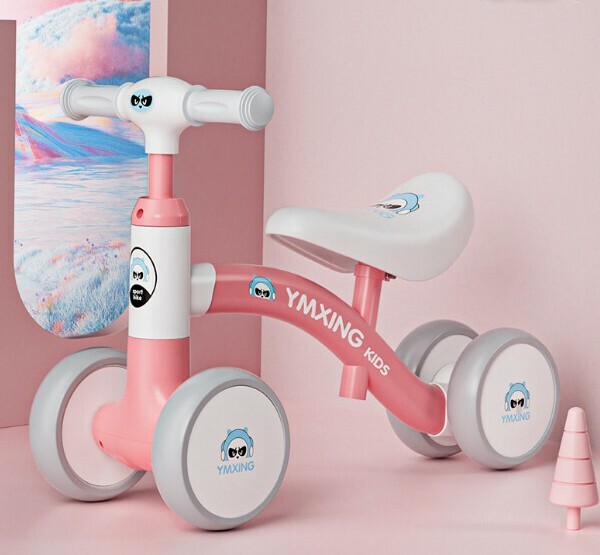 Popular children's balance car [Princess Pink] [Size: Upgraded Silent Wheel]