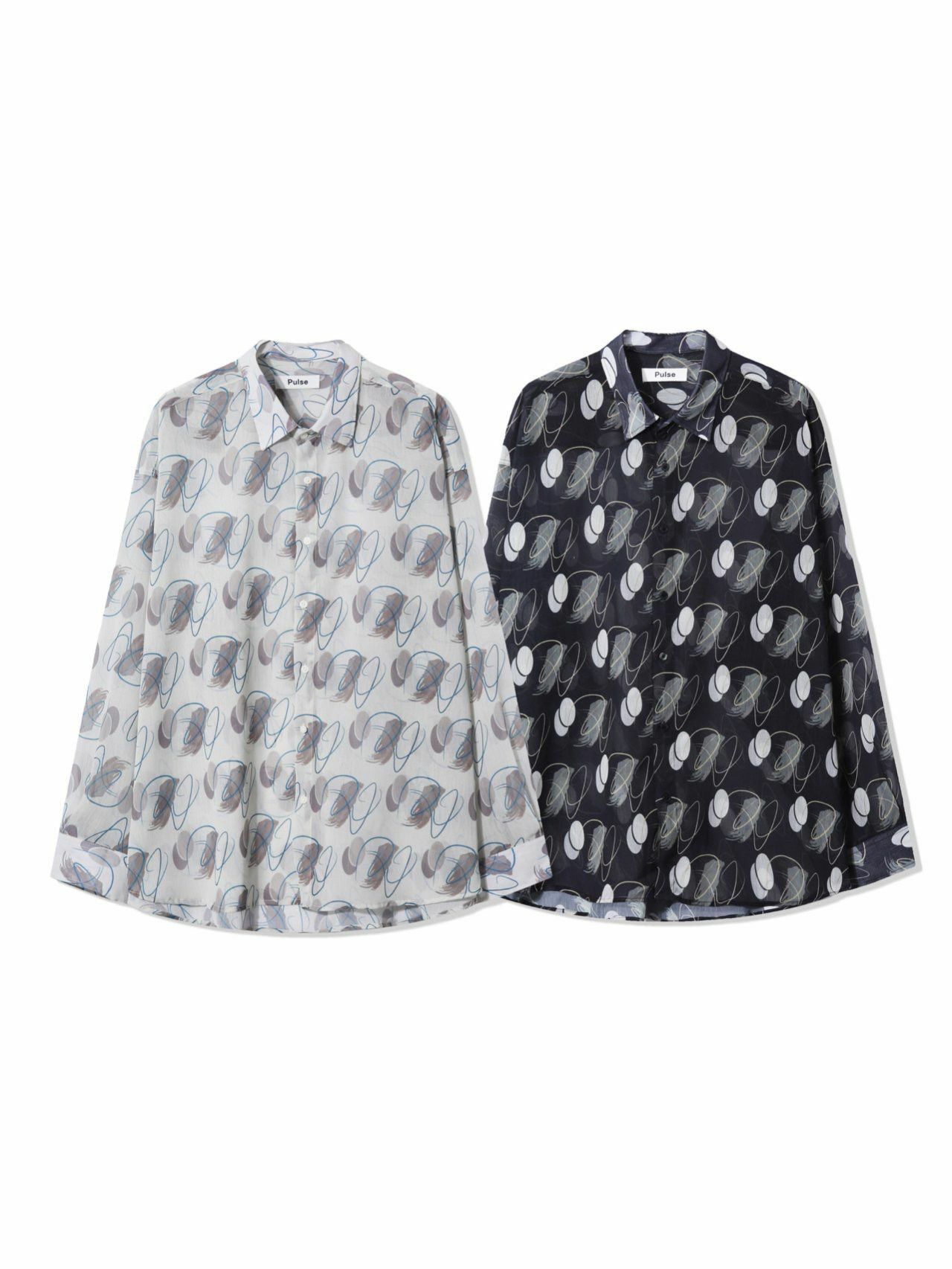 圓形圖案長袖恤衫 PULSE-095S