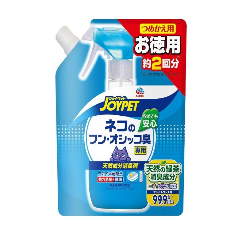 JOYPET 天然除臭 貓廁所噴霧 清除貓 尿味 補充裝 450ml