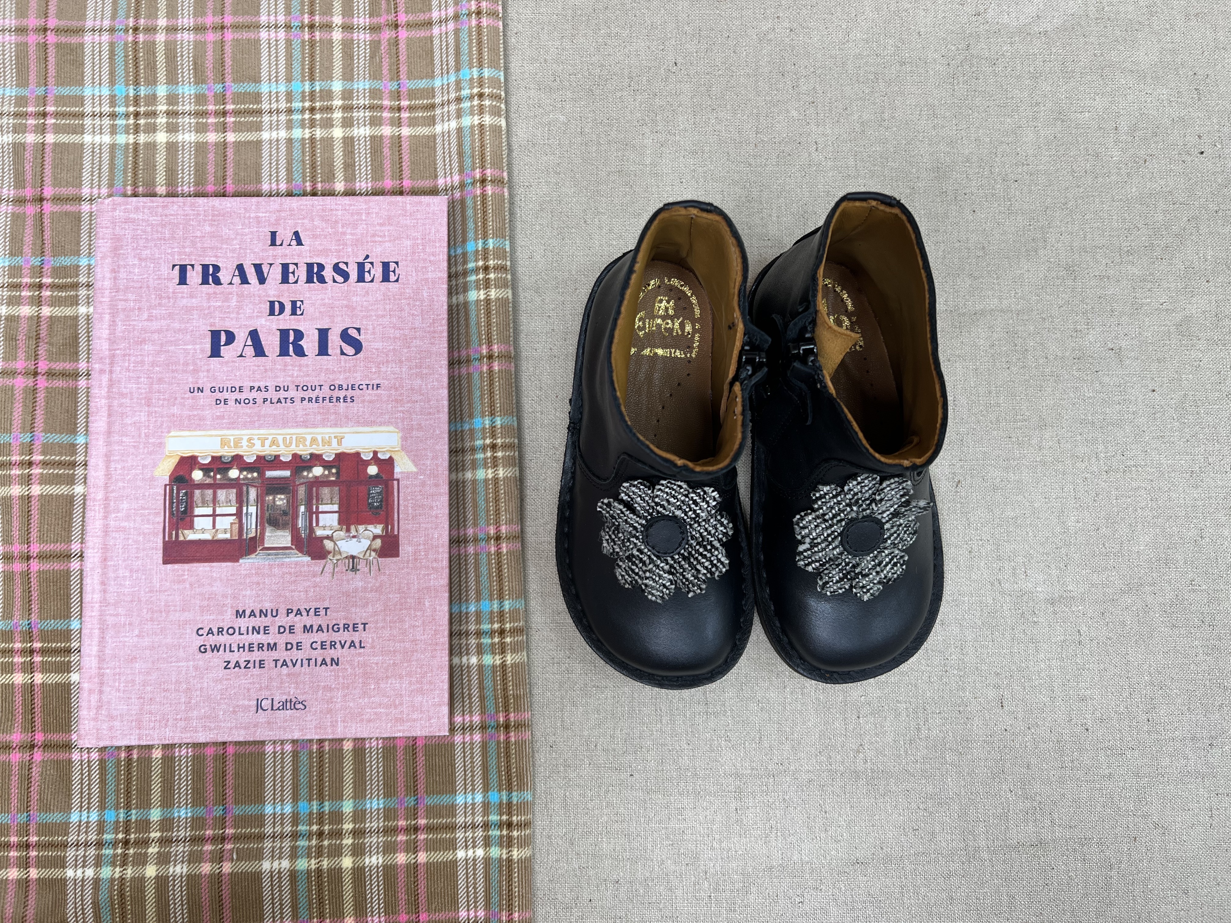 (預購)EUREKA 真皮雛菊拉鍊短靴