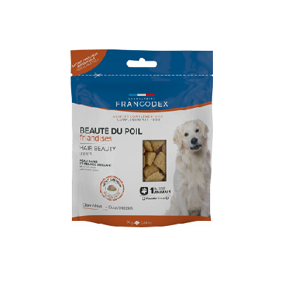 法國Francodex 犬用 美毛小食 三文魚味 75g