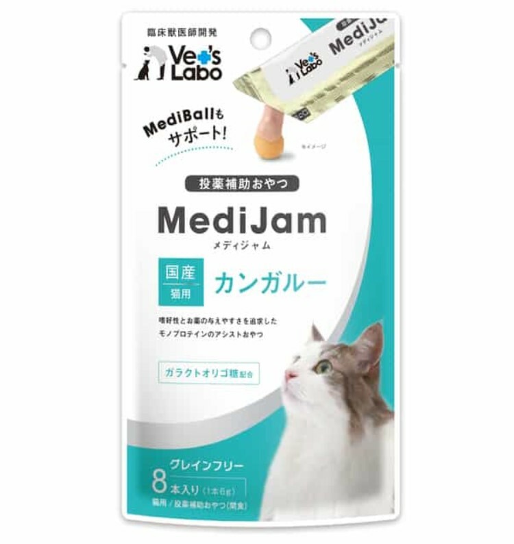 Vet's labo MediJam 貓用 投藥用 袋鼠肉醬 6gx8本