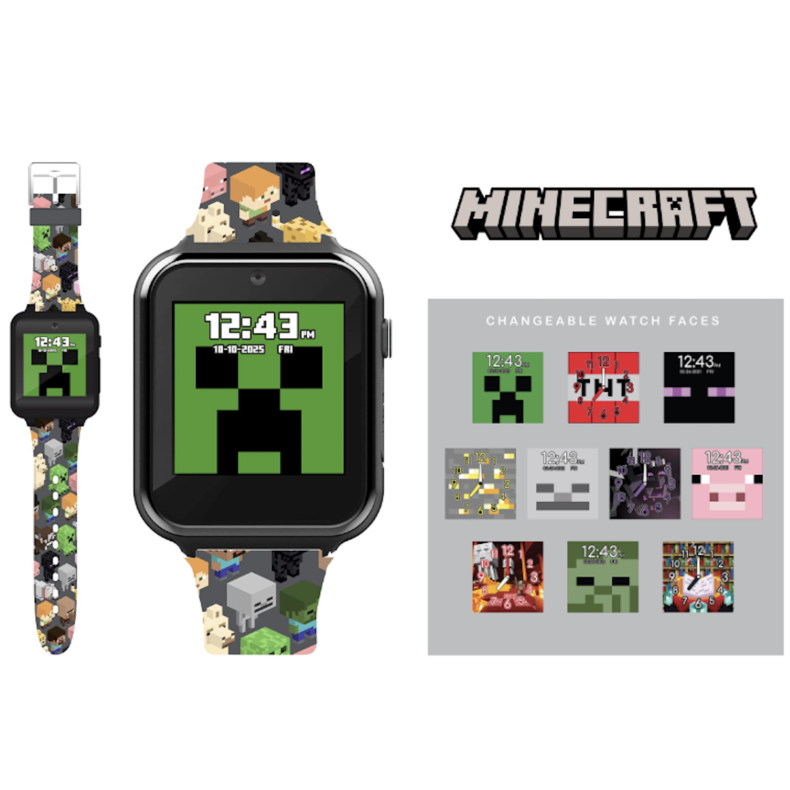 美國兒童智能手錶 - Minecraft (Black)