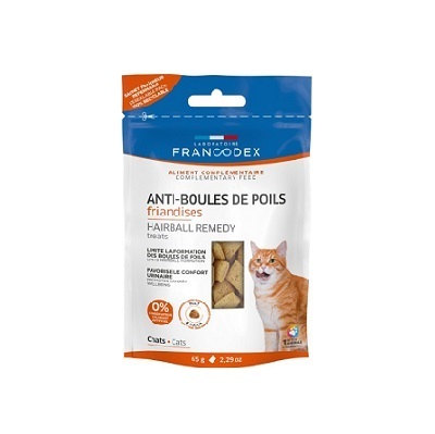 French Francodex Cat Hair Removal and Urinary Maintenance Snacks 65g