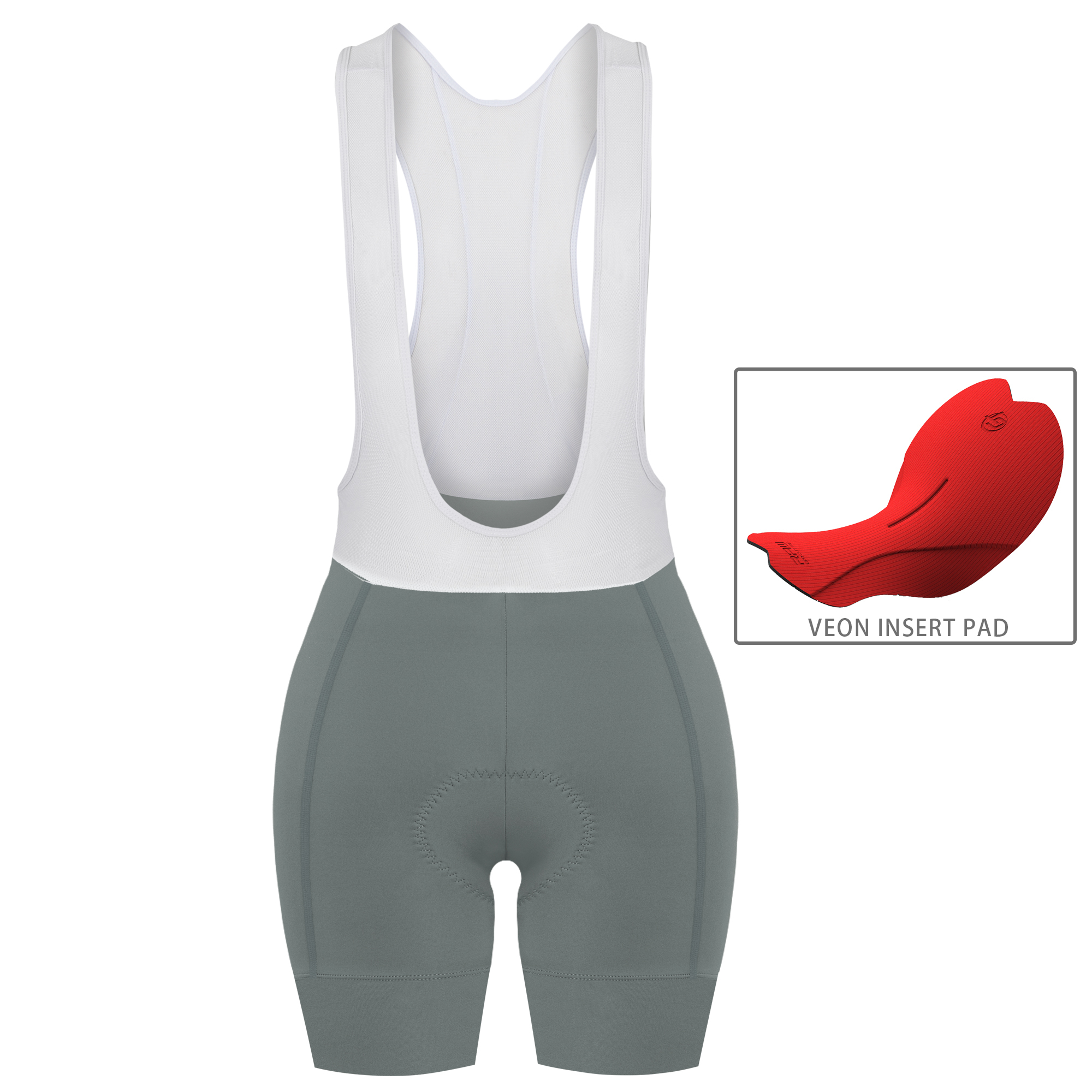 女款吊帶短褲 潔淨 II 灰