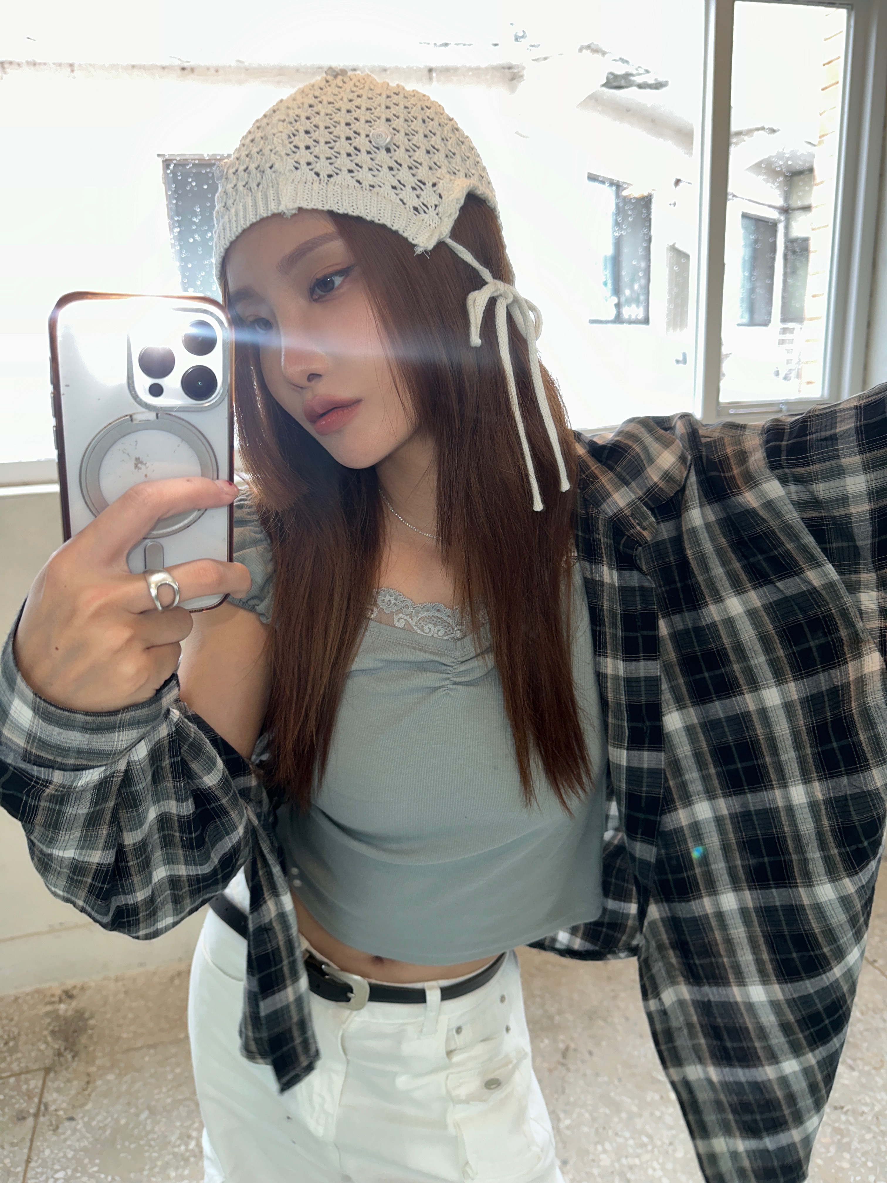 【現貨】N19 Cleanfit 鬆弛感 格子襯衫