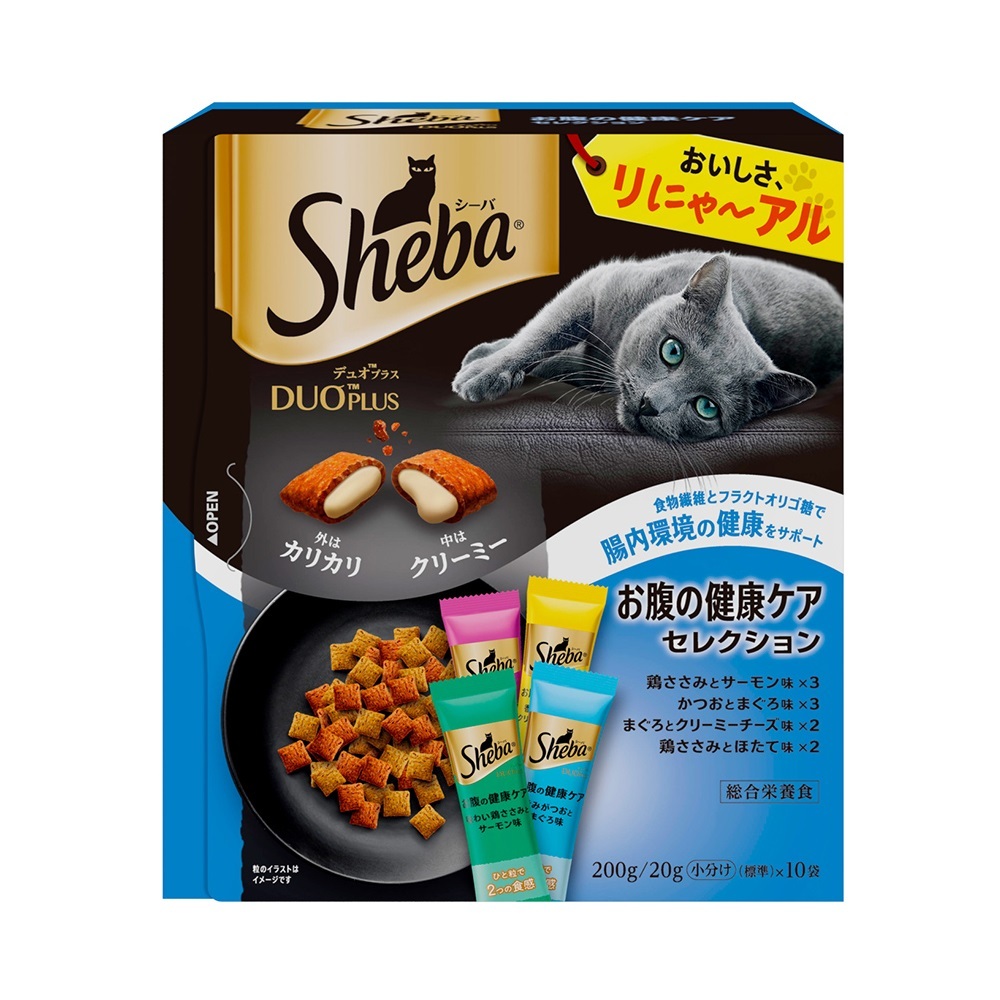 Sheba Duo Plus 貓用 腸胃健康 雞肉海鮮味 組合零食 20gx10袋