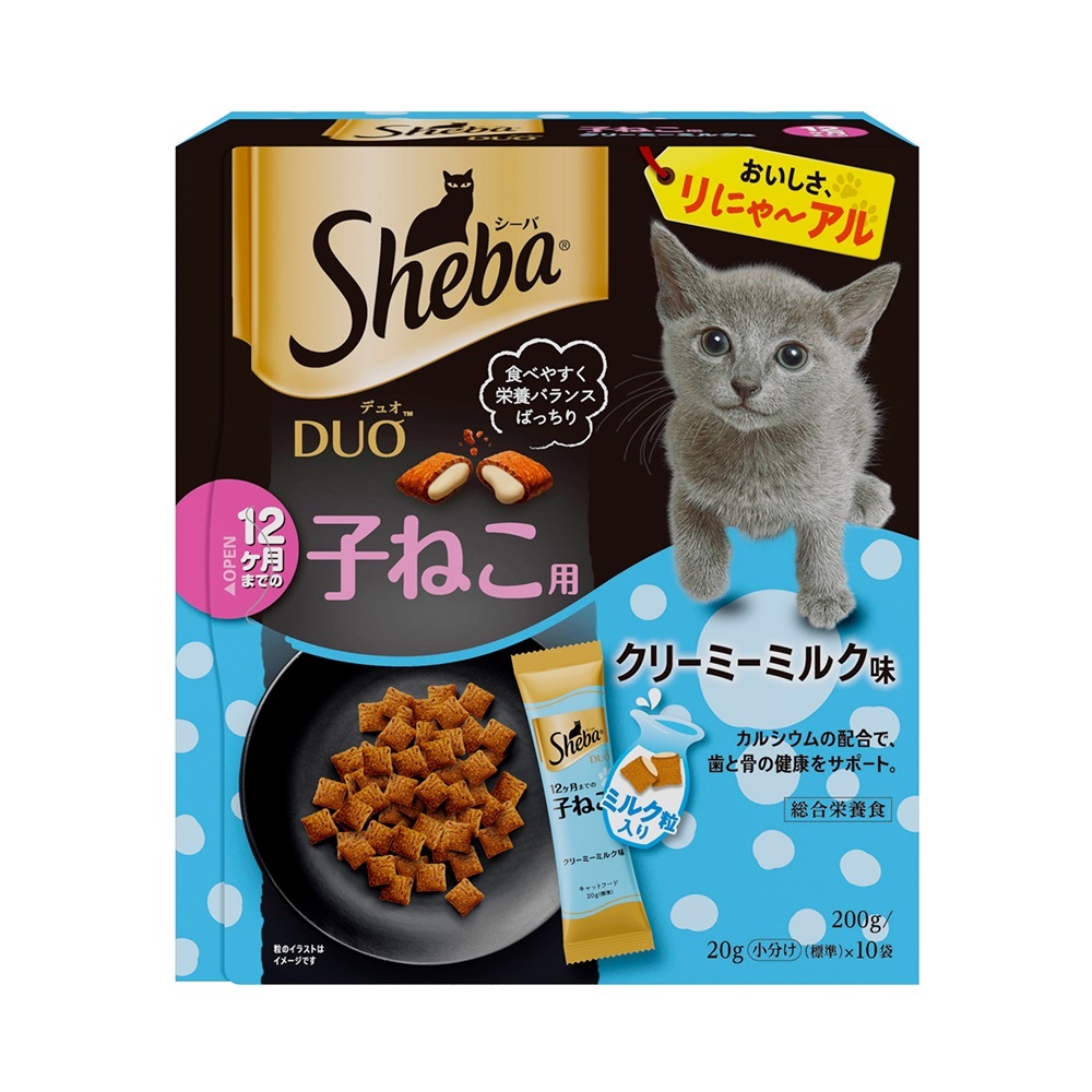 Sheba DUO 幼貓用 奶油牛奶味 20gx10袋入