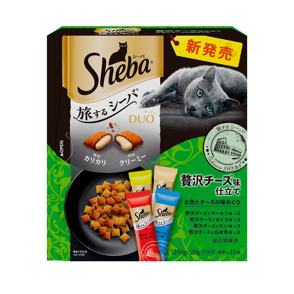 Sheba Duo 貓用 魚肉配芝士味組合 零食 20gx10袋