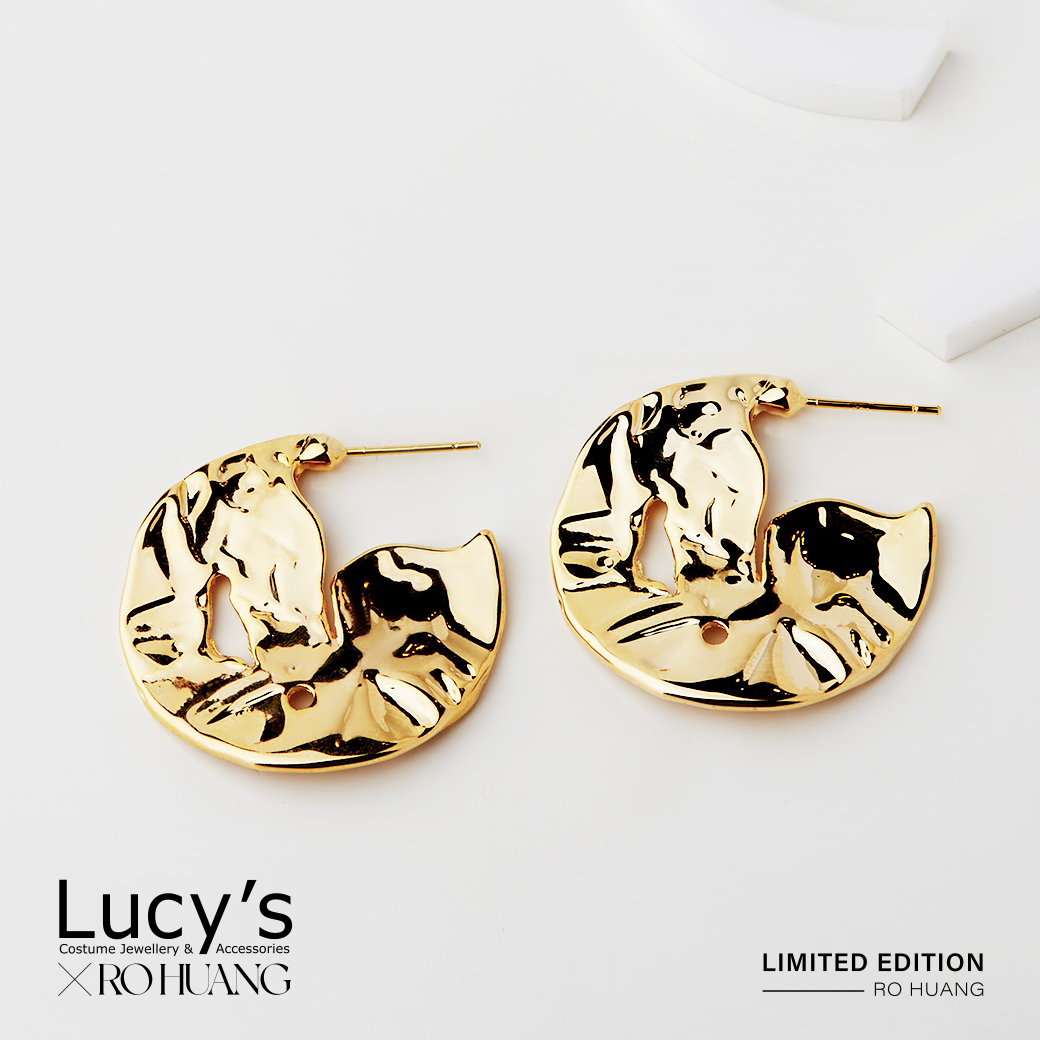 Lucy's X RO HUANG．耳環 (二色) (119097/119098)