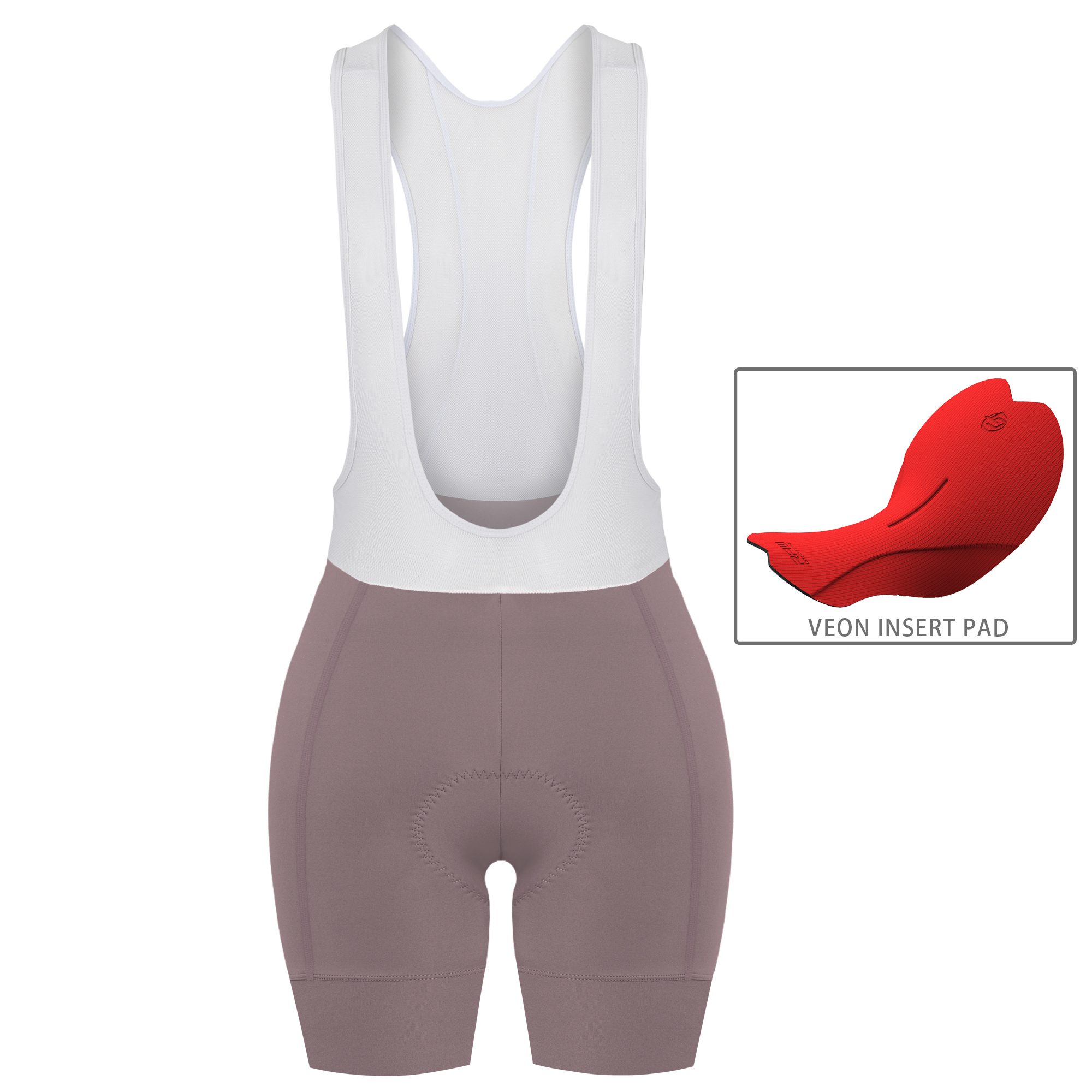 女款吊帶短褲 潔淨 II 豆沙