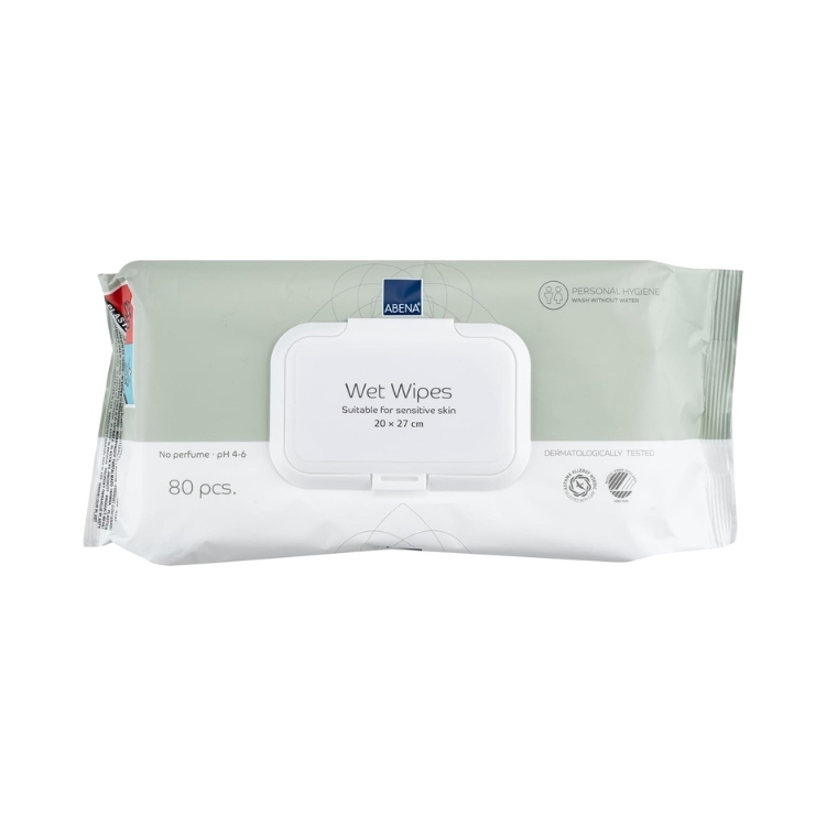 Abena 雅保 - 清洁湿纸巾 (20 x 27cm) | 80片