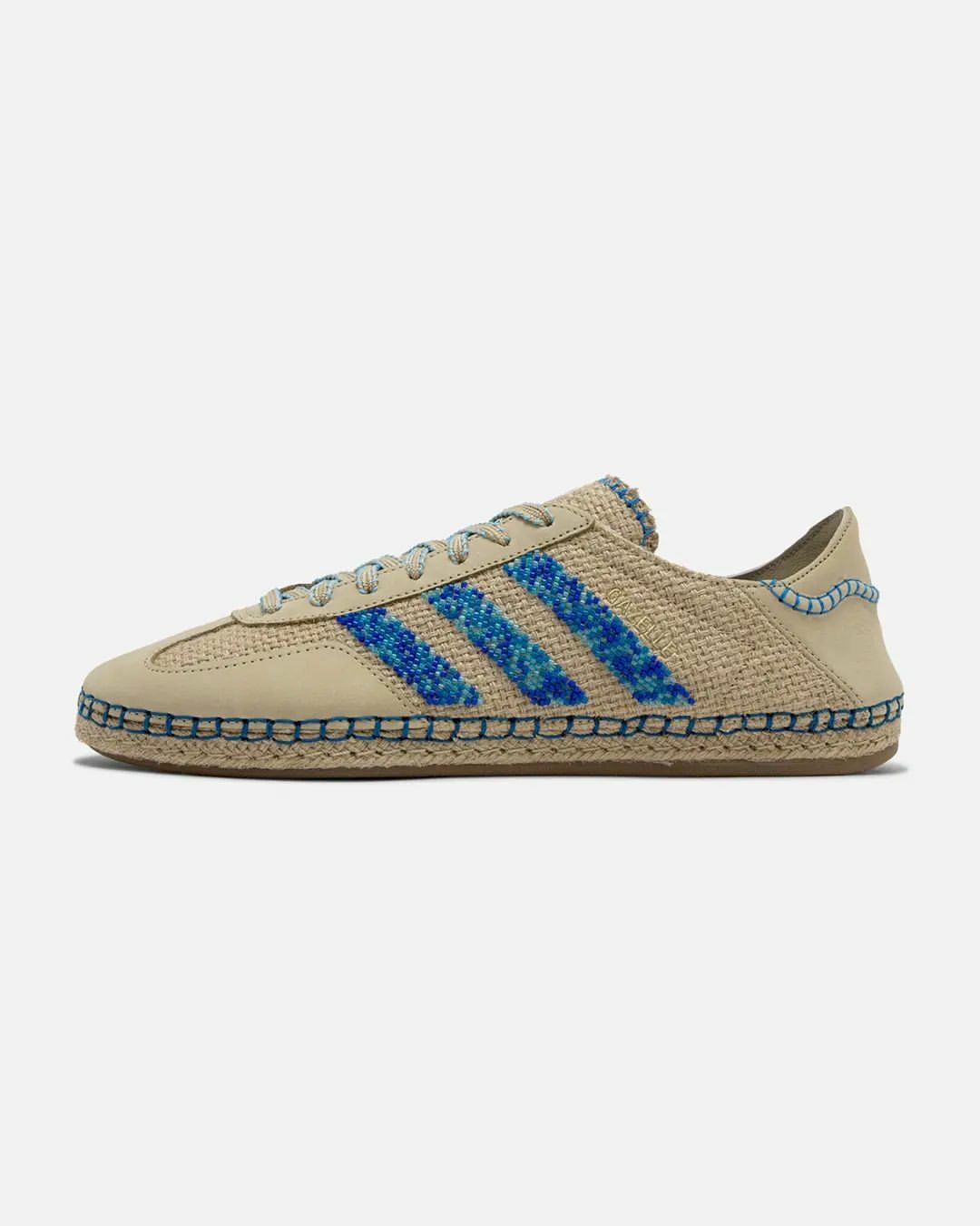 Clot x Adidas Originals Gazelle "Blue Bird" 亞麻卡其 藍串珠 IH3641