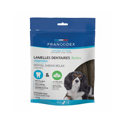 法國Francodex 幼犬及小型犬用 放鬆潔齒咀嚼條 15pcs