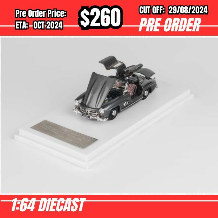PO-$260 * BSC * 1:64 300SL W198 Gull Wing Graphite Grey [OD20/08]