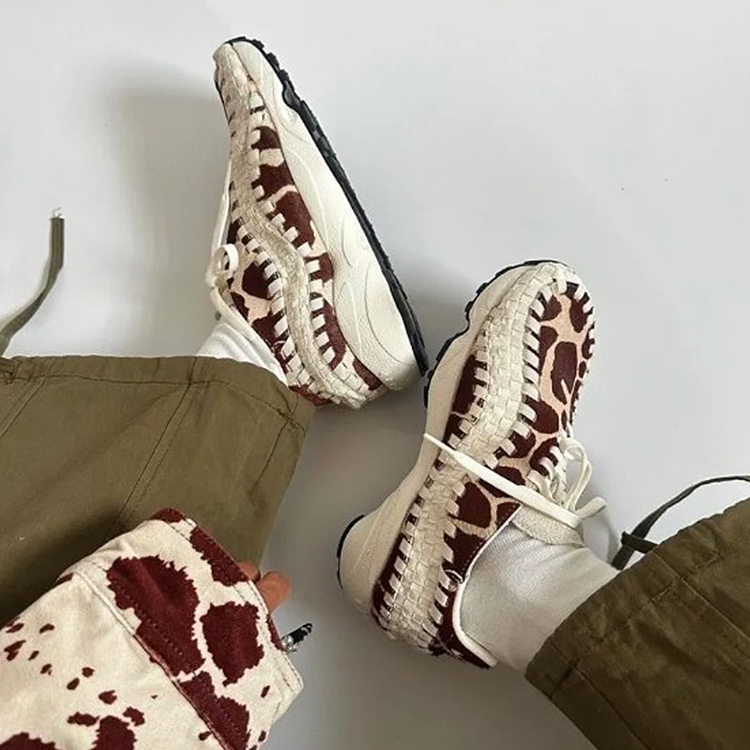 Nike Air Footscape Woven Cow Print 奶牛紋 鬃毛 編織 女鞋 FB1959-100