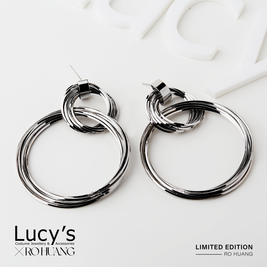 Lucy's X RO HUANG．耳環 (二色) (115766/118515)