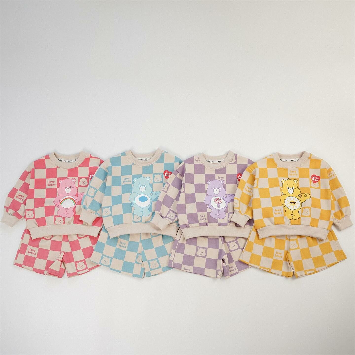 方格糖果熊套裝