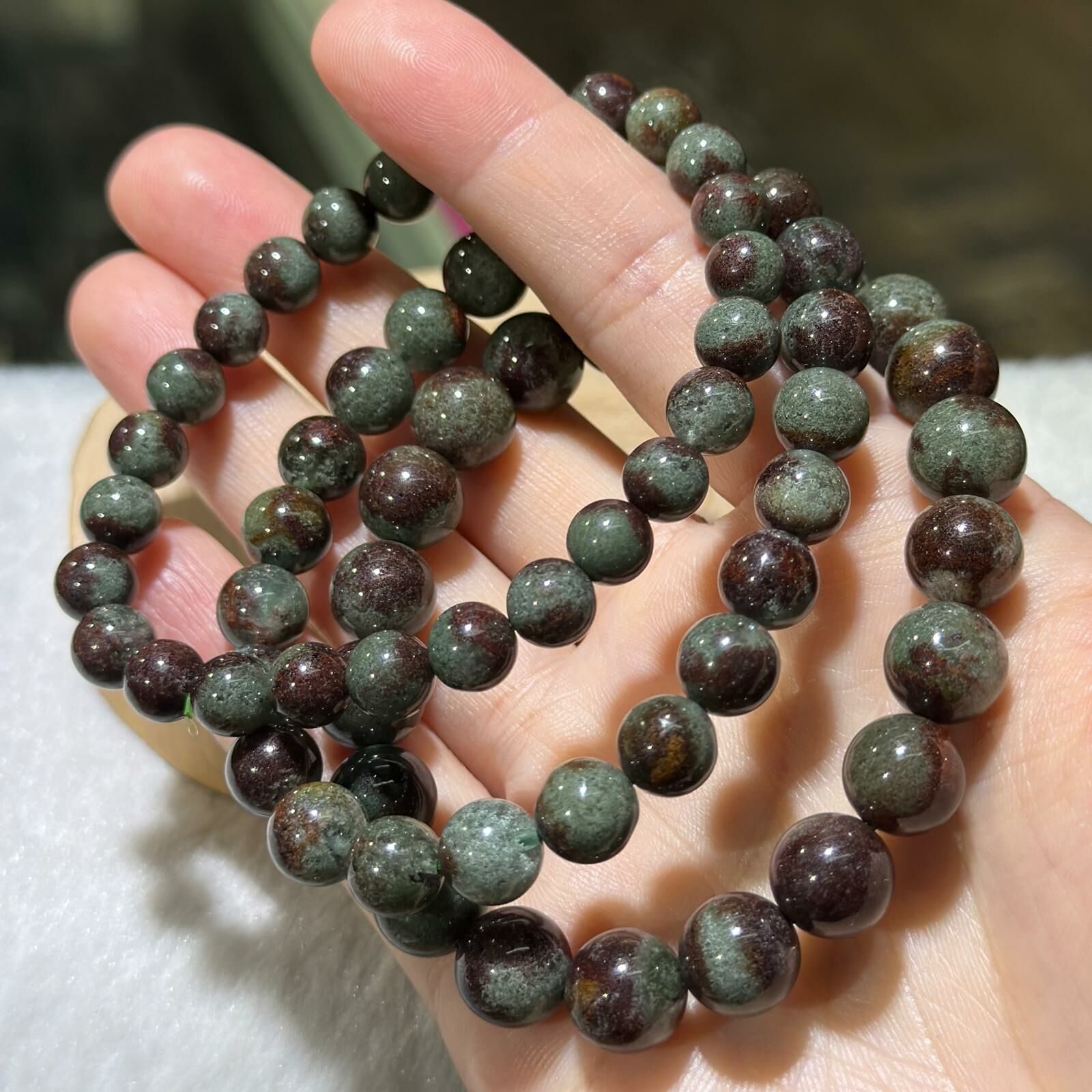 滿礦✨紅綠幽靈手串