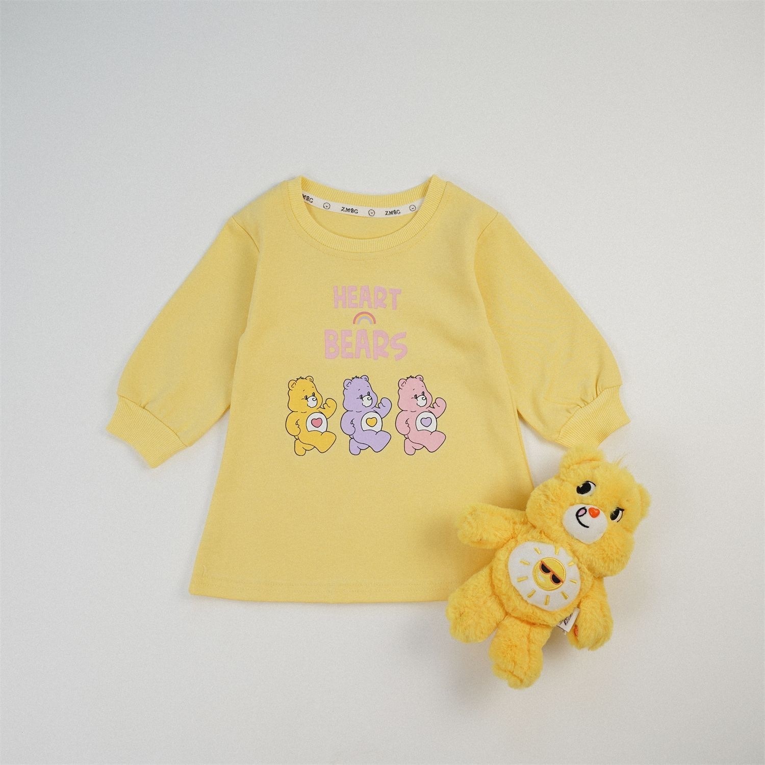 四色純棉糖果熊洋裝