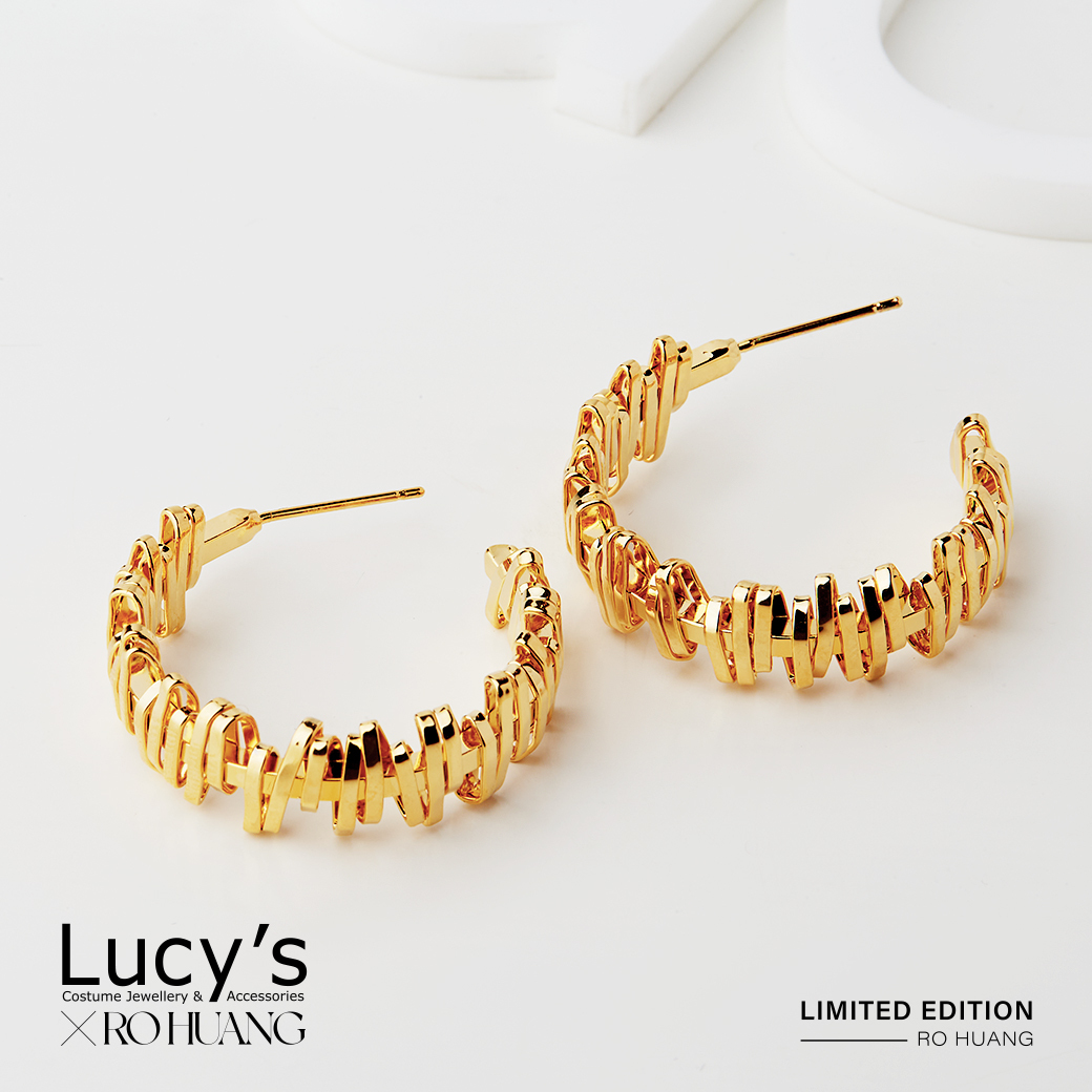 Lucy's X RO HUANG．耳環 (二色) (119032/119033)